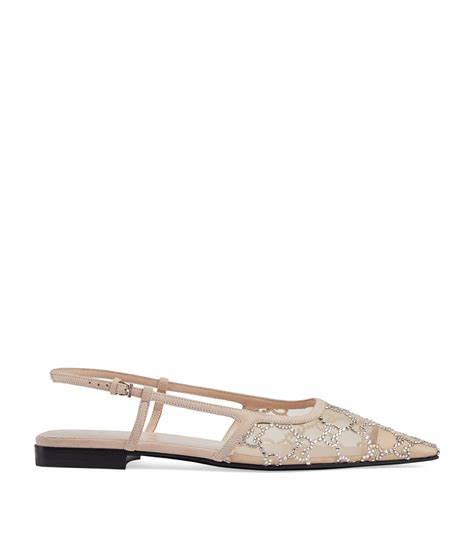 Gucci GG Slingback Ballet Flats 